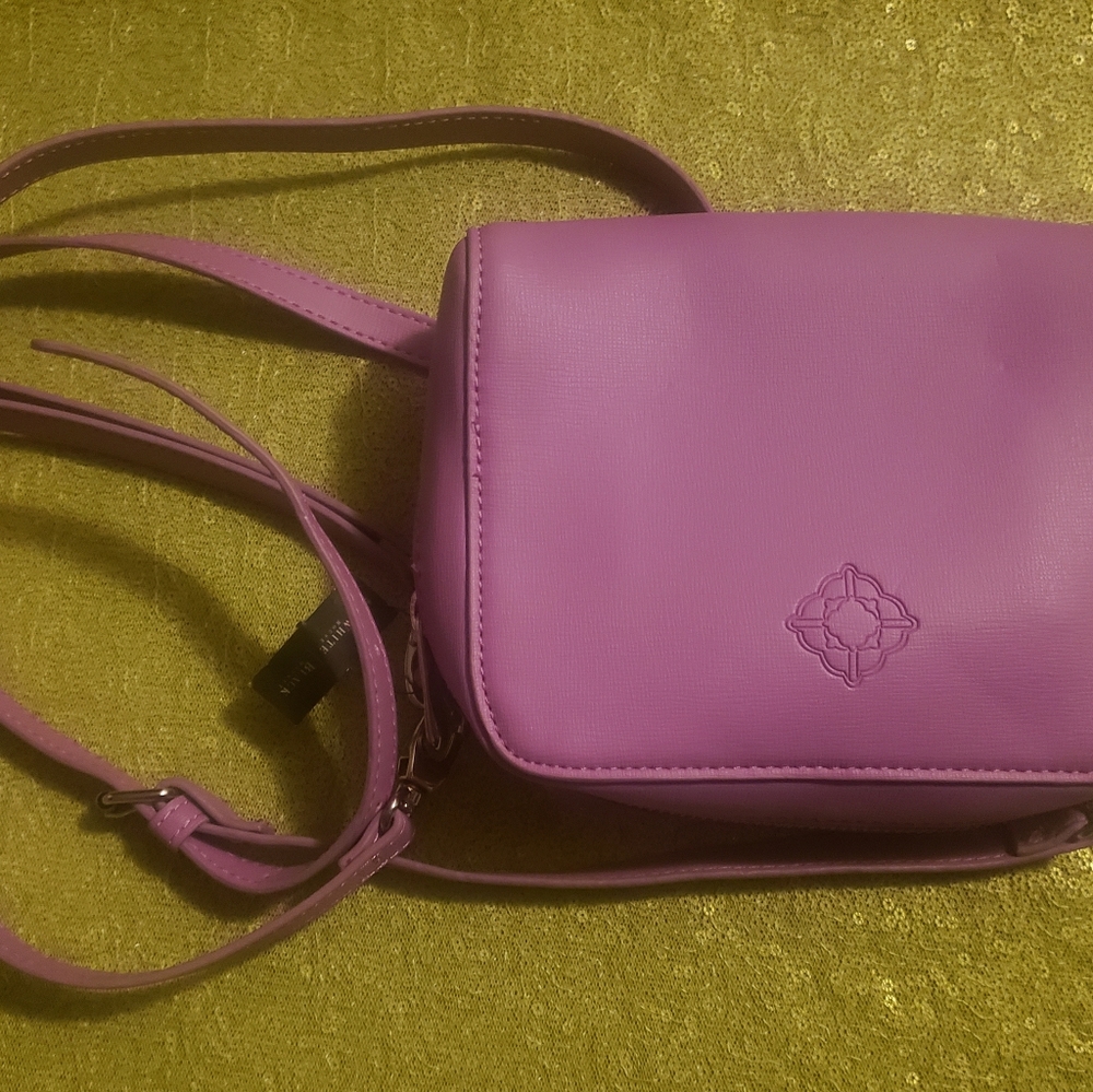 New White House Black Market Lavender Crossbody Purse